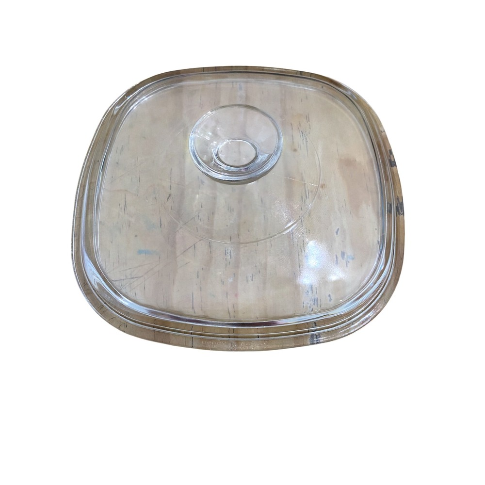 Pyrex A-9-C Clear Glass Replacement Lid for Square‎ Casserole Dish 8.5 Inch